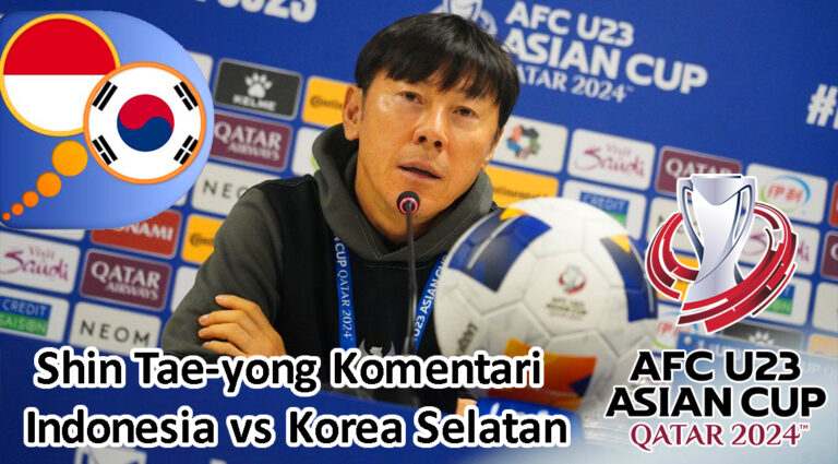 Shin Tae-yong Indonesia vs Korea Selatan di Piala Asia U-23