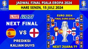 Final Inggris vs Spanyol